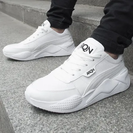 Zapatillas Hombre Deportivas Livianas Comodas Urbanas Nami Blanco 40