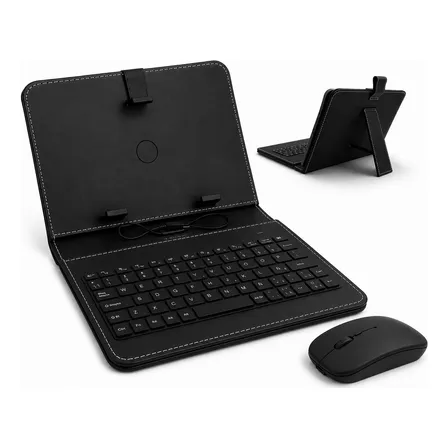 Funda Con Teclado Y Mouse Para Tablet Tcl Tab 10 Gen 2 10.4 Negro