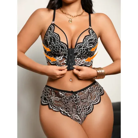 Conjunto Corpiño Y Bombacha Mujer Multicolored Liso L