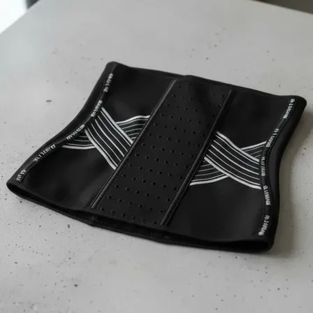 Faja Corset Elástico Modelador Reductor De Cintura Unisex Negro S