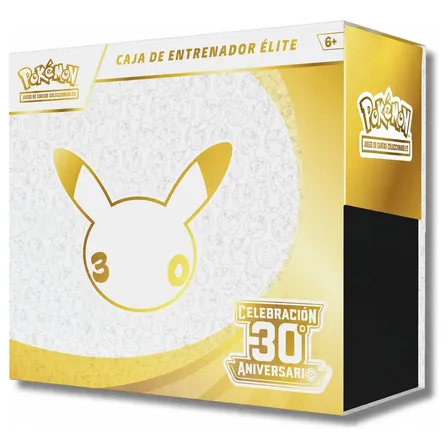 Pokémon Tcg 30 Aniversario Caja De Entrenador Élite Español Celebración 30 Aniversario Elite Trainer Box Español
