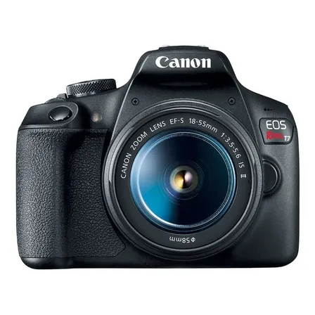 Canon EOS Rebel Kit T7 18-55mm IS II DSLR color negro