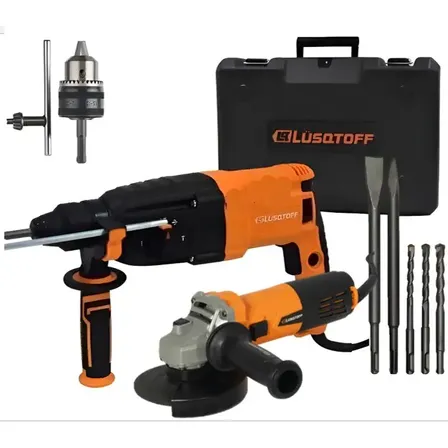 Combo 850w Rotomartillo Sds Plus Velocidad Variable + Amoladora Angular 115mm