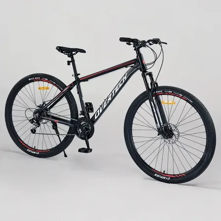 Bicicleta Mtb Overtech Q6 R29 Aluminio 21v Freno A Disco 12x Color Negro/Rojo/Blanco Tamaño del cuadro XL