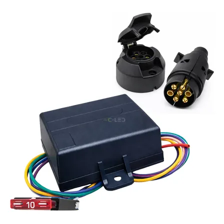 Modulo Emulador Interface Luces Trailer + Conector 7 Viasdni