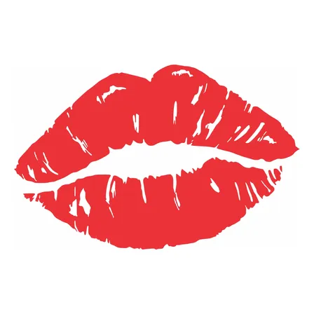 Calcomania Labios Beso Rojo Kiss Ploteo Auto Moto