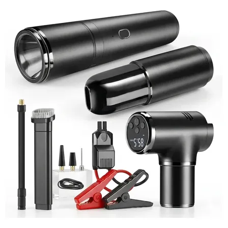 Arrancador Batería Rapikits 12V Inflador Aspiradora Linterna Auto Moto