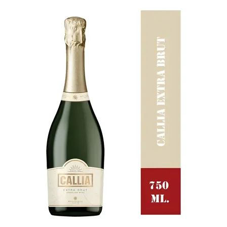 Espumante Callia extra brut en botella 750 ml