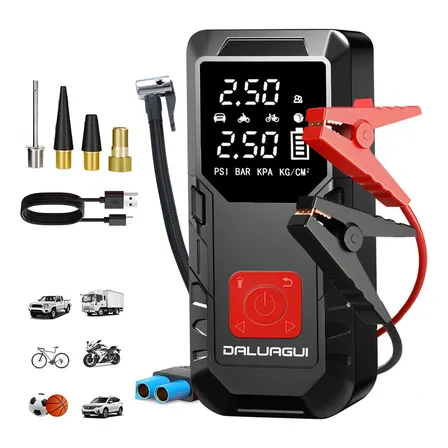 9 En 1 Compresor Arrancador Portátil Powerbank Usb  Auto