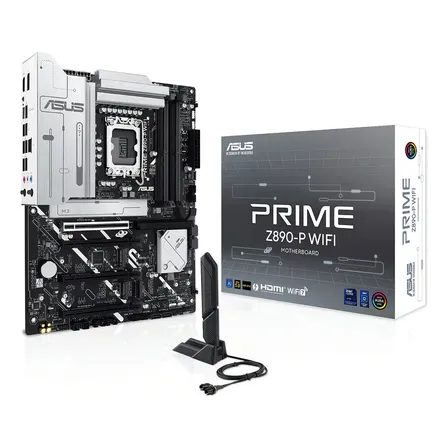 Placa Asus Prime Z890-p Wifi Intel Z890 Lga 1851 Ddr5 Color Plateado