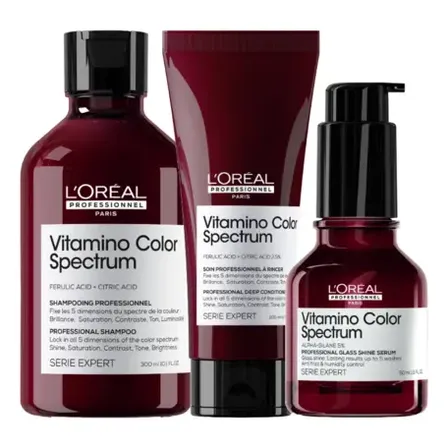 Combo Loreal Vitamino Color Spectrum Sh + Acond + Serum