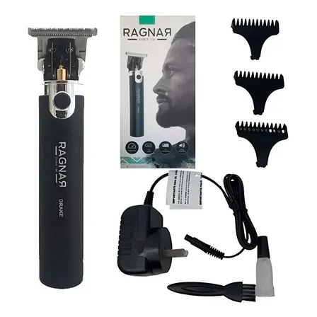 Patillera Eurostil Ragnar Drake Trimmer Inalámbrica Negra 8W