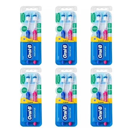 Oral B Clean Indicator Cepillo De Dientes X2 12 Unidades Varios