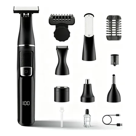 Kit Recargable Cortapelos Y Perfilador Multifunció