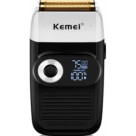 Afeitadora Profesional Shaver Kemei Km-2026 Recargable Negro