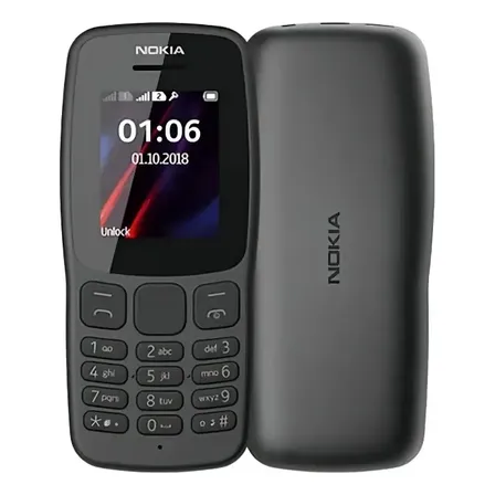 Telefono Nokia 106 Llamadas Mensajes Linterna Negro