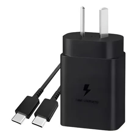 Cargador Super Rapido 45w Para Samsung A16 A06 A15 S25 A56 Negro
