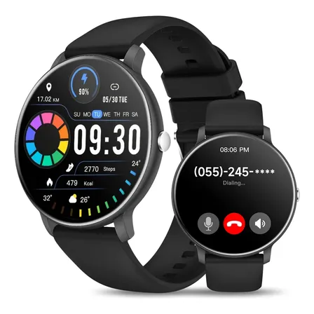 Smartwatch Deportivo Salud Llamadas Bluetooth Negro