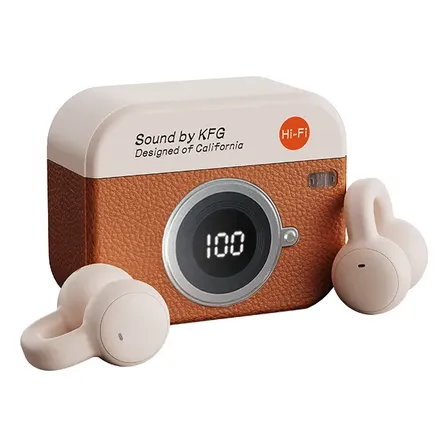 Auriculares Bluetooth Tws Clip On Inalámbricos Brown