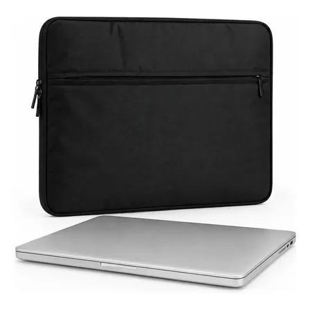 Funda Notebook Acolchada 41x31cm Poliéster 2 Bolsillos 15  Negro