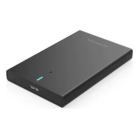 Carry disk 2.5 Vention - Para disco Externo HDD / SDD - Case Portatil Usb 3.0 a USB Micro B - 5 Gbps - Plastico ABS - Led - PC Notebook Sata 2,5 - Para PC Notebook Playstation Servidor Router - KPAB0