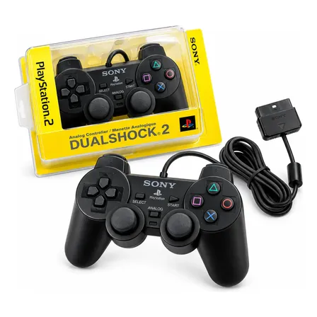 Joystick Sony Dualshock 2 Para Playstation 2 Mando Vibracion Negro