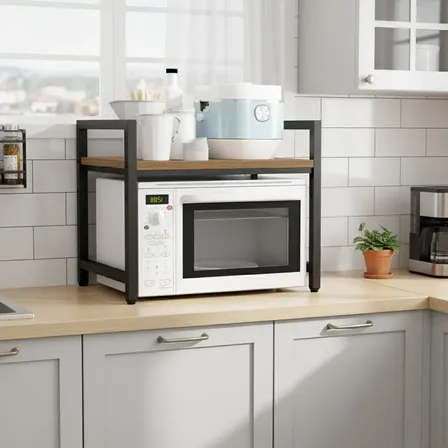 Mueble Organizador Horno Microondas Premium Cocina Carvalho Mezzo