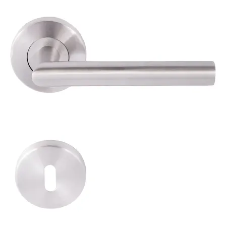Pack X3 Manijas Puertas Picaporte Acero Inoxidable Herraje Color Plateado