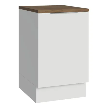 Encimera de cocina de 50 cm con 1 puerta Bbr Stella Madesa, color blanco