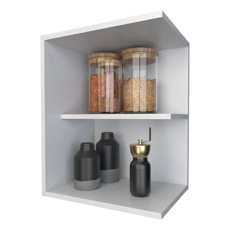 Alacena Abierta Cocina Repisa 1 Estante Melamina Blanca 40cm Blanco