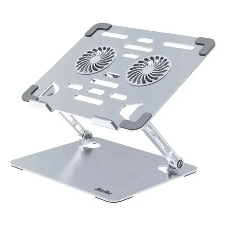 Soporte Cooler Notebook Kolke Kvs-768 Metal Plegable Ventilacion Altura Regulable Ergonomico