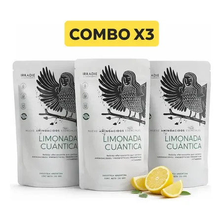 Combo X 3 Limonada Cuántica Pre Y Probióticos, Y Aminoácidos Limón