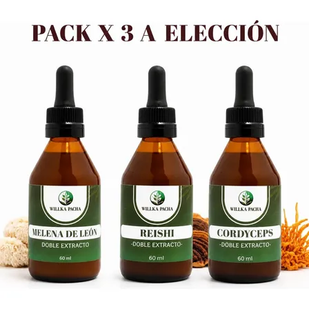 Pack X3 Extractos Adaptógenos  60 Ml A Elección
