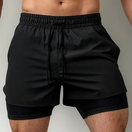 Short Con Calza Entrenamiento Running Cliclista Workout Rfs Negro Xxxl