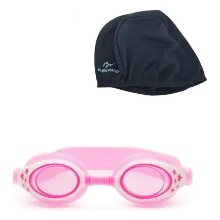 Antiparra Infantil + Gorra Natacion Buen Nado Panama 5017 Rosa
