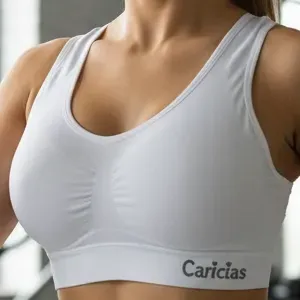 Top Deportivo Liso Con Tasa  100% Lycra Deportivo Y Casual Blanco L-xl