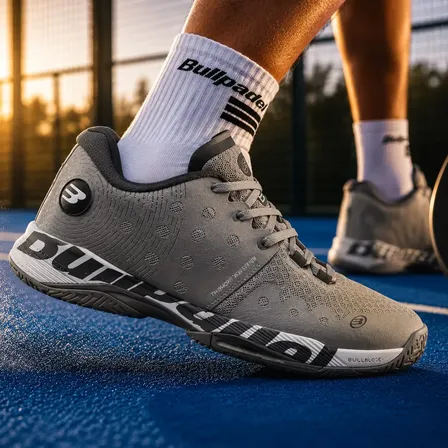 Zapatillas De Padel Bullpadel Hack Gris Gris Liso 43.5 Ar