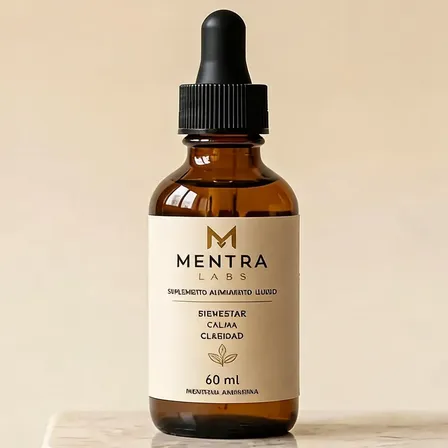 Suplemento En Gotas Mentra Labs | Combatir El Tinnitus 60ml Frutos Rojos