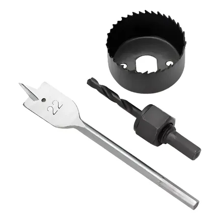 Set De 3 Mechas Sierra Copa Para Madera Total