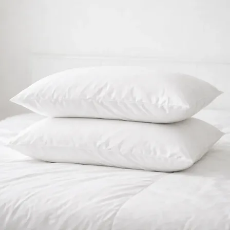 Combo X2 Almohadas Relax Premium Vellón Siliconado Blanco