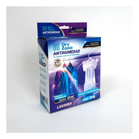 Percha Premium Antihumedad Dry Zone Lavanda 280g Anti Olores
