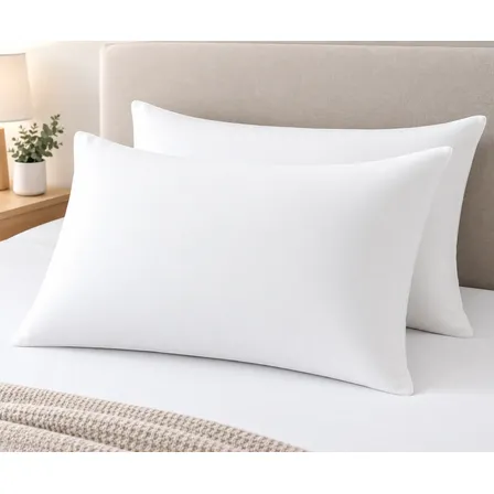 Combo X2 Almohadas Viscoelasticas Premium 70x40cm Blancas Blanco