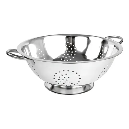 Colador Pasta Acero Inoxidable 34cm Grande Dunia Escurridor Cocina