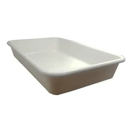 Bandeja Carnicera Plastica  Batea Grande 60x40x10,5 Apuntar Blanco
