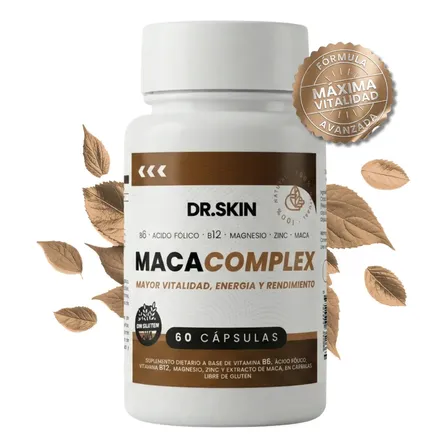 Maca Peruana Complex Dr Skin con Magnesio, Zinc y Vitaminas B para Energía y Vitalidad - 60 Cápsulas