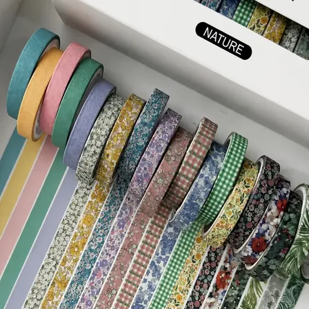 Washi Tape X20 Rollos Varios Diseños Scrapbook Journal Color