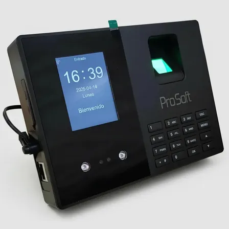 Reloj Prosoft Ps200bw Facial Palma Huella Wifi Bateria Negro