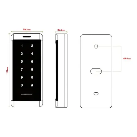 Prosoft G1-tw Teclado Metálico Control De Acceso Exterior Wifi