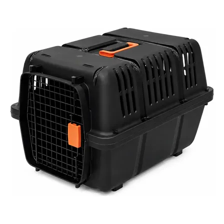Transportadora Perro Gato Iata Homologado 60x44x41cm 12kg Negro
