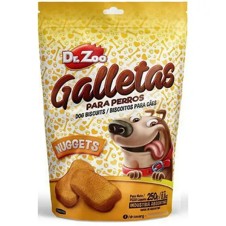 Golosinas Para Perros Snacks Dr. Zoo Nuggets 250 Gr Pack X 6
